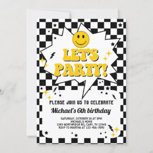 Un garçon de Happy Dude Super invitation d'anniver
