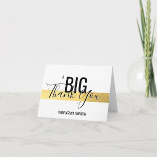 UN GRAND MERCI - Faux Gold Foil Blanc   ajouter un
