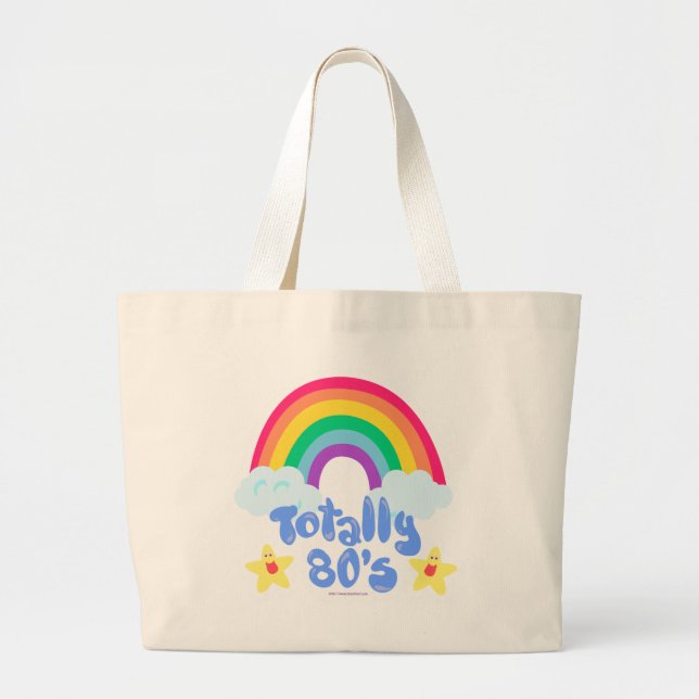 Un grand sac fourre-tout arc-en-ciel des années 80 (Devant)
