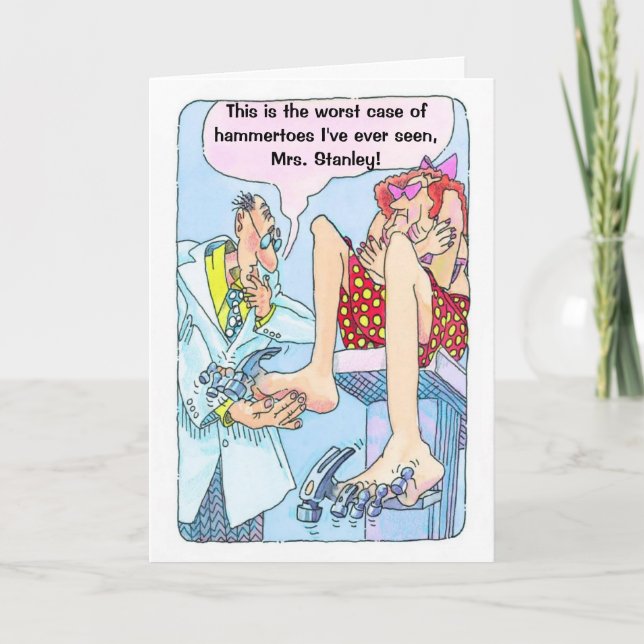 Un Hammertot humoristique de carte Get Well Card (Devant)