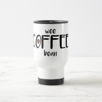Un) haricot petit de café (- tasse blanche de