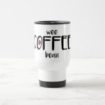 Un) haricot petit de café (- tasse blanche de