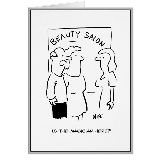 Un homme a demandé un magicien au salon de beauté. (Devant)