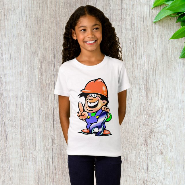Un Homme De Dessin Dans Un T-shirt Casquette Dur (Créateur téléchargé)