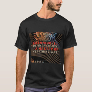 Un homme qui maîtrise le T-shirt orienté de