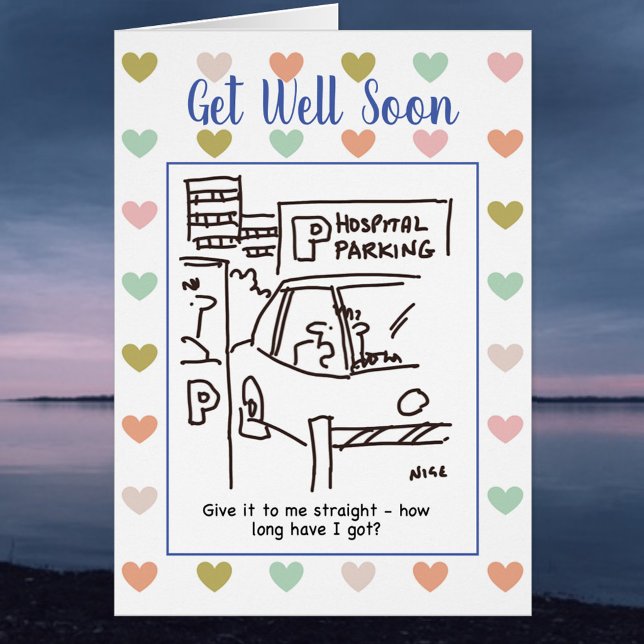 Un homme sur un parking hospitalier demande combie (Créateur téléchargé)