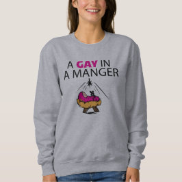 Un homosexuel dans un sweatshirt de Noël de Manger