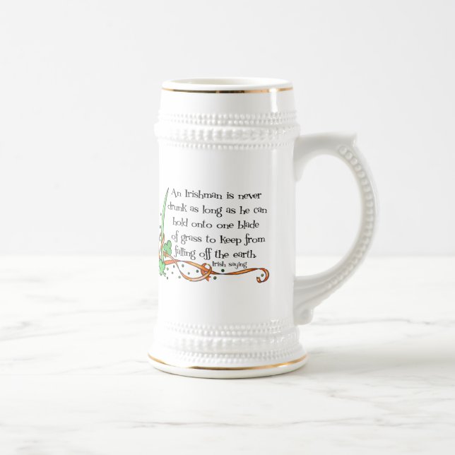 Un Irlandais N'Est Jamais Coupé... Mug (Droite)