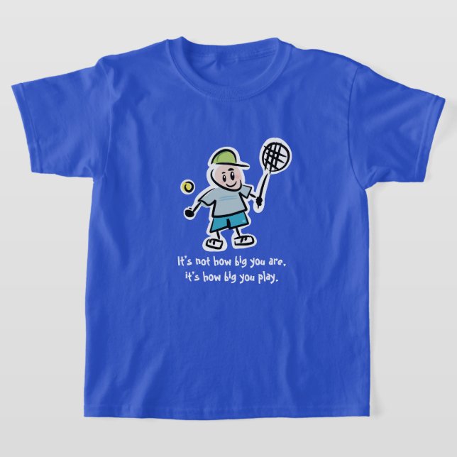 Un joli t-shirt de dessin animé de tennis pour les (Poser)
