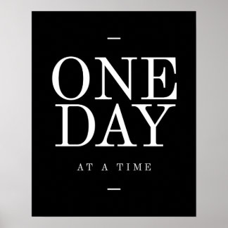 Un jour - Citation Inspirante Affiches de bureau N