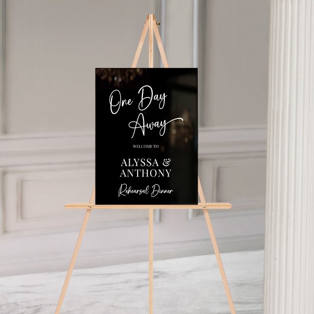 Un jour de l'Affiche de bienvenue noire (Créateur téléchargé)