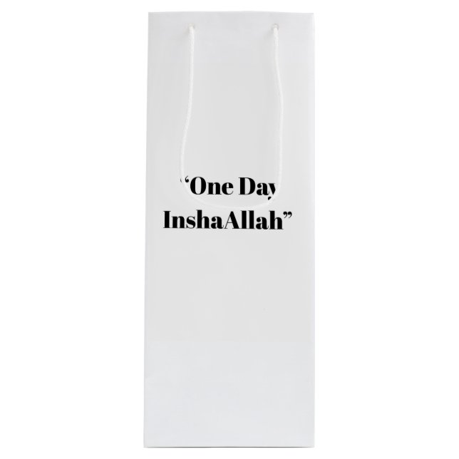 Un jour InshaAllah - Sac fourre-tout islamique min (Devant)
