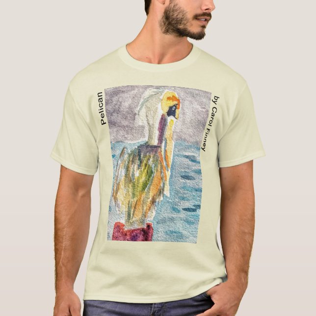 Un jour pélican au T-shirt de la plage (Devant)