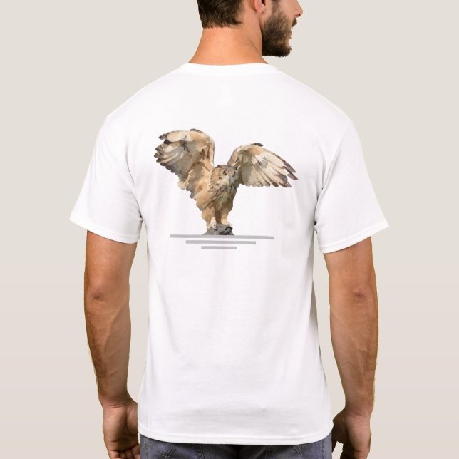 Un Jour Plus Un Autre Jour Wiser Owl T-Shirt (Dos)