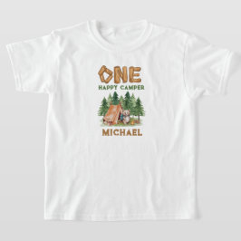 Un joyeux Camper 1er T-shirt anniversaire