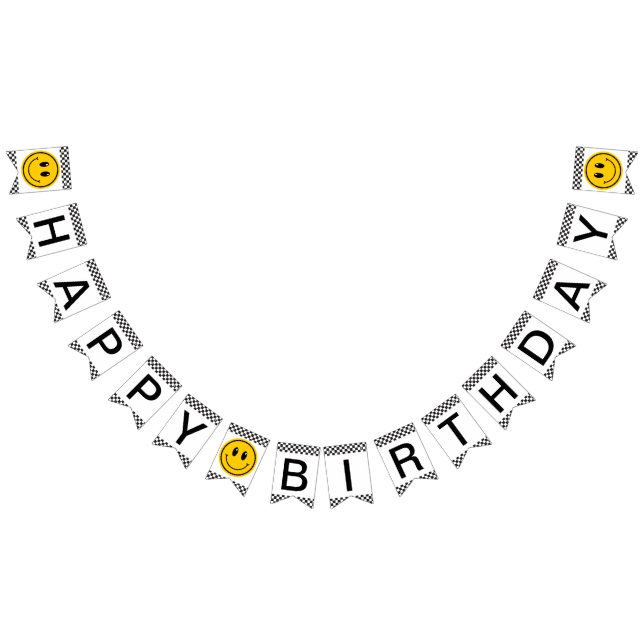 Un joyeux Mec Happy Face Anniversaire bannière de  (Tout)