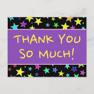 Un joyeux "MERCI TELLEMENT !" Carte postale