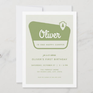 Un Joyeux Parc National De Camper Invitation Anniv