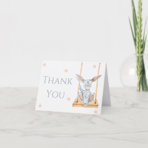 Un lapin 1er anniversaire Carte de remerciements