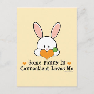 Un Lapin Dans Le Connecticut M'Aime Carte Postale