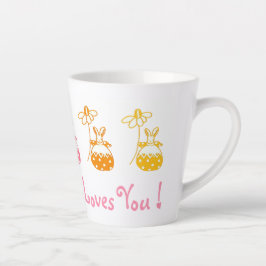 Un Lapin T'Aime ! Latte Mug