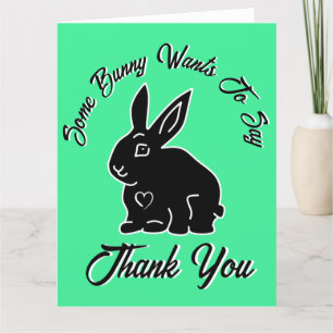 Un lapin veut dire Merci vert