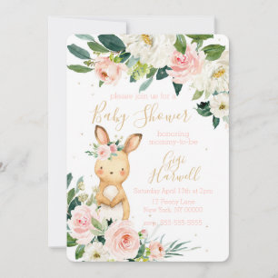 Un Lapin Vous Aime Baby shower Invitation