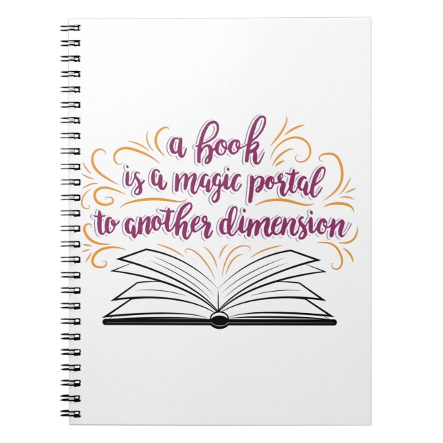 Un Livre Est Un Portail Magique Vers Une Autre Dim (Devant)
