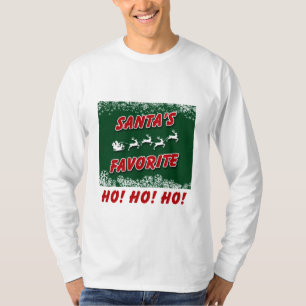 Un long T-shirt de douille de Noël avec la