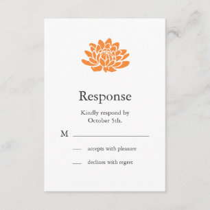 Un Lotus Flower RSVP (orange)