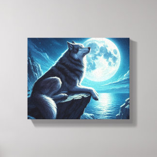 Un Loup Dans La Nuit, Toile Étendue