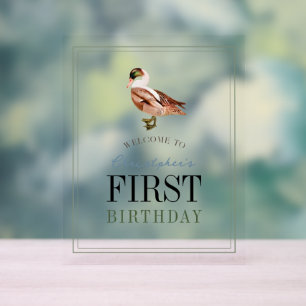 Un Lucky Duck Classic Boy 1er Anniversaire Bienven