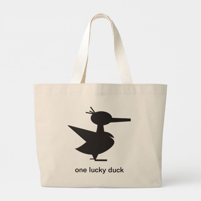 Un Lucky Duck grand sac fourre-tout robuste (Dos)