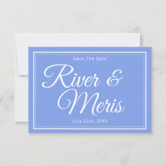 Un Mariage Bleu Enregistrer La Carte Date