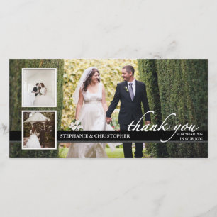 Un Mariage chic et intemporel Merci trois Cartes p