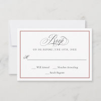 Un mariage d'affaires élégant RSVP