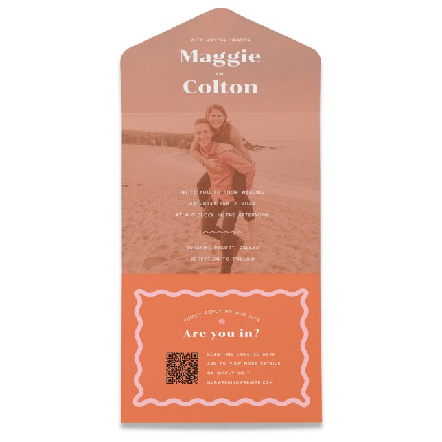 Un Mariage de marguerite tout en une invitation (Créateur téléchargé)