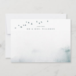 Un Mariage Fleur sauvage Carte de remerciements pl