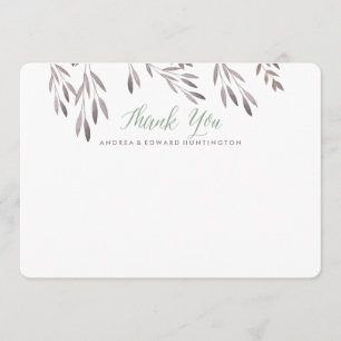 Un Mariage Fleur sauvage Carte de remerciements pl