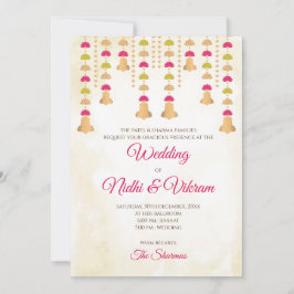 Un mariage indien invite & cartes mariages hindoue