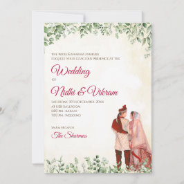 Un mariage indien invite & cartes mariages hindoue