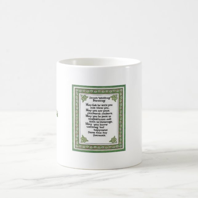 Un mariage irlandais personnalisé bénit la tasse  (Centre)