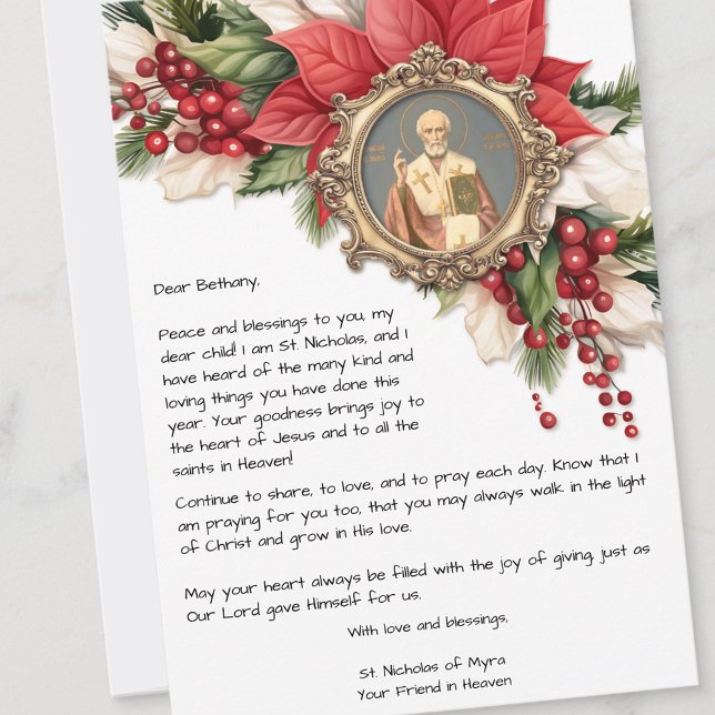 UN MESSAGE SPÉCIAL DE LA CARTE DE NOËL DE SAINT NI (Créateur téléchargé)