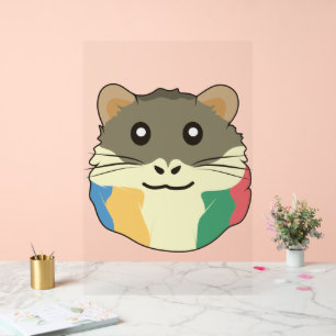 Un mignon animal de dessin animé avec une écharpe