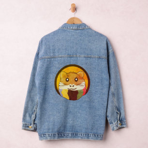 Un mignon hamster en caricature avec une écharpe m