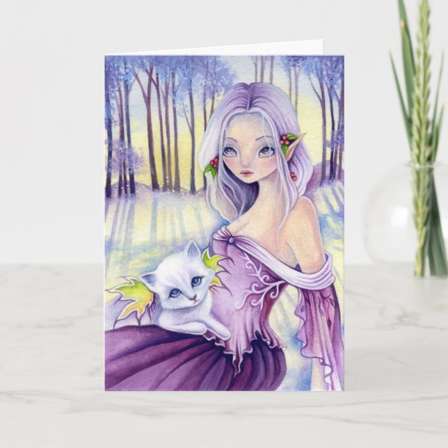 un moment durable - Carte blanche de Noël (Devant)