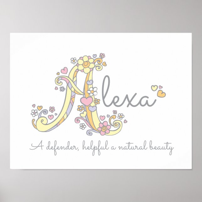 Un monogramme d'art Alexa Gira signifie poster (Devant)