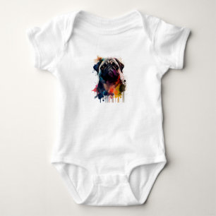Un Mops con estilo Baby Strampler