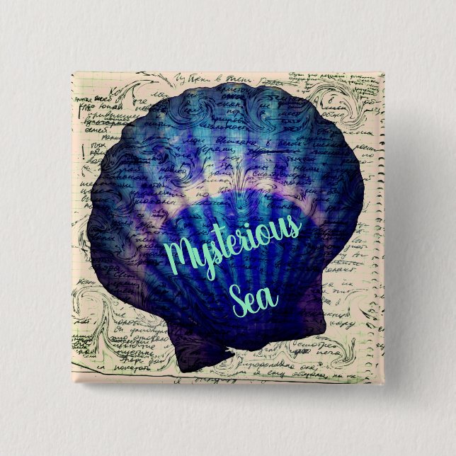 Un mystérieux badge de mer avec un coquillage (Devant)