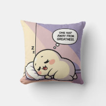 Un Nap Loin De Grandeur Coussin Cosy Drôle Cadeau